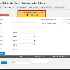 PRODUCT BULK AND INLINE EDITING ONE SCREEN