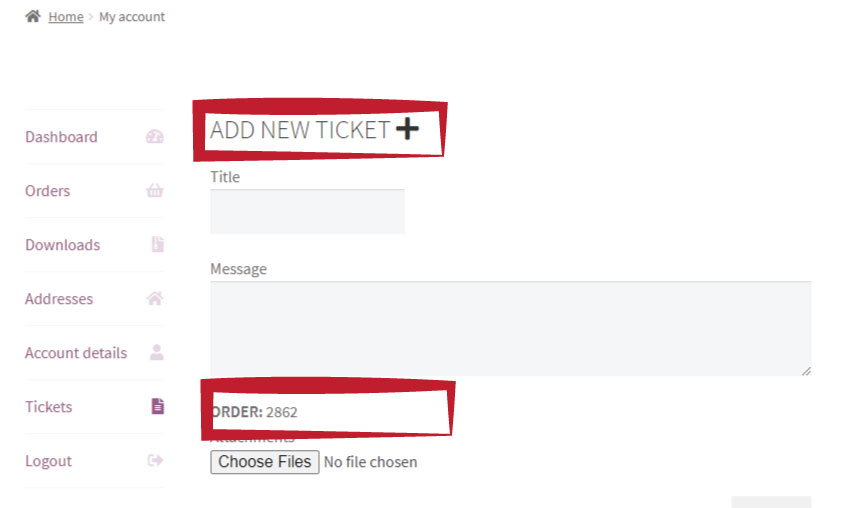 Adding WooCommerce Order Specific Support Tickets with CRM ERP troubleshooting System