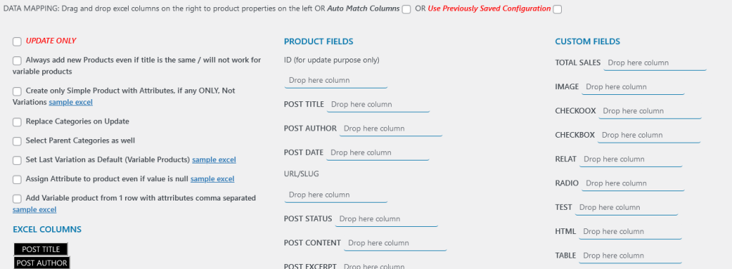 import ACF custom fields with multiple values separated by commas in WooCommerce